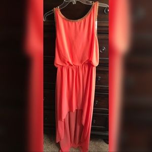 Sheer High low Dress 👗